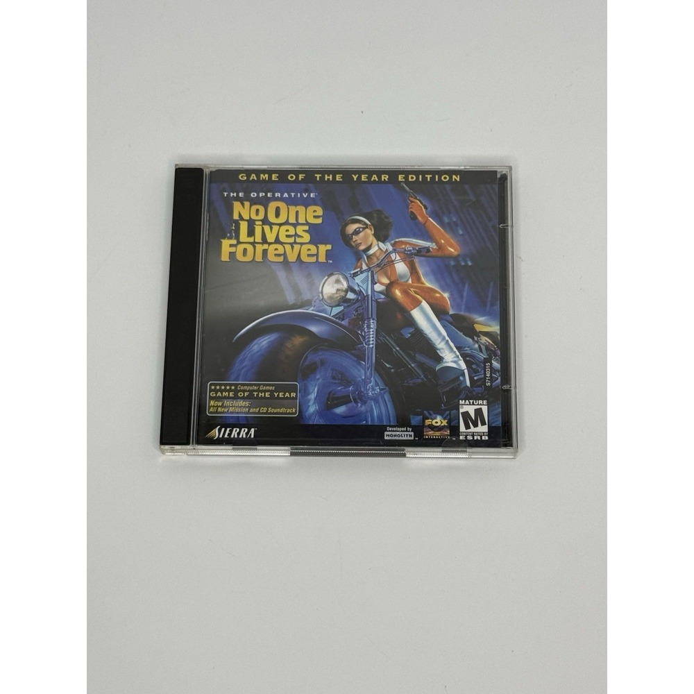 The Operative No One Lives Forever GOTY Edition PC 2001 Monolith Sierra Complete
